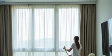 Delicate sheer drape cleaning belgrave-south-vic Matty Curtain Cleaning