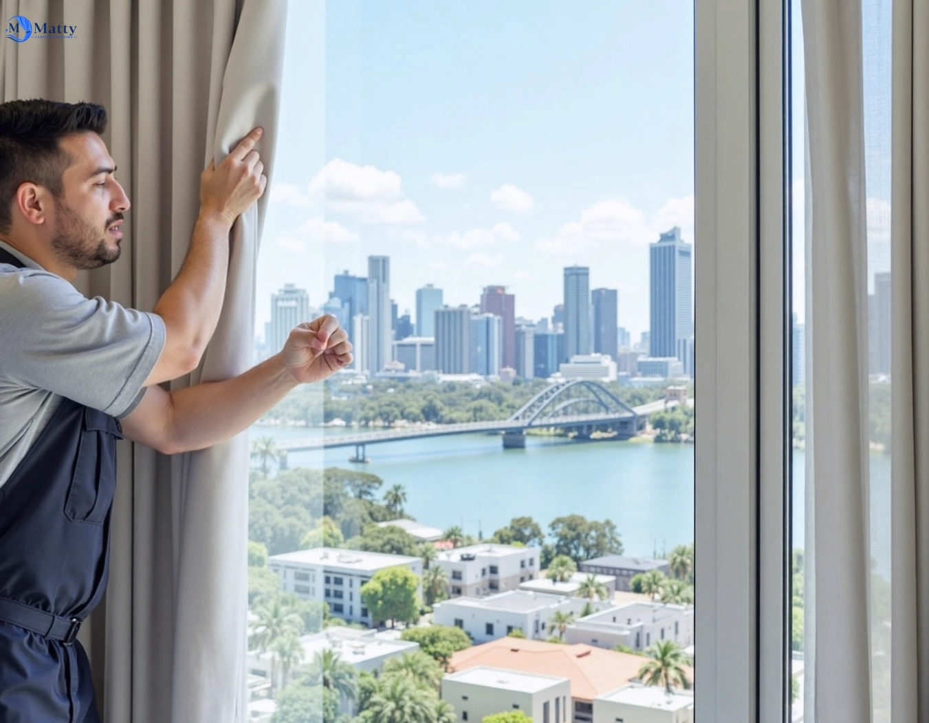Professional curtain steam cleaning service belgrave-south-vic QLD by Matty Curtain Cleaning